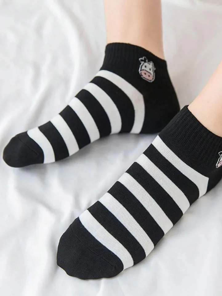 Sweet Milk Patterned Colorful Sports Socks